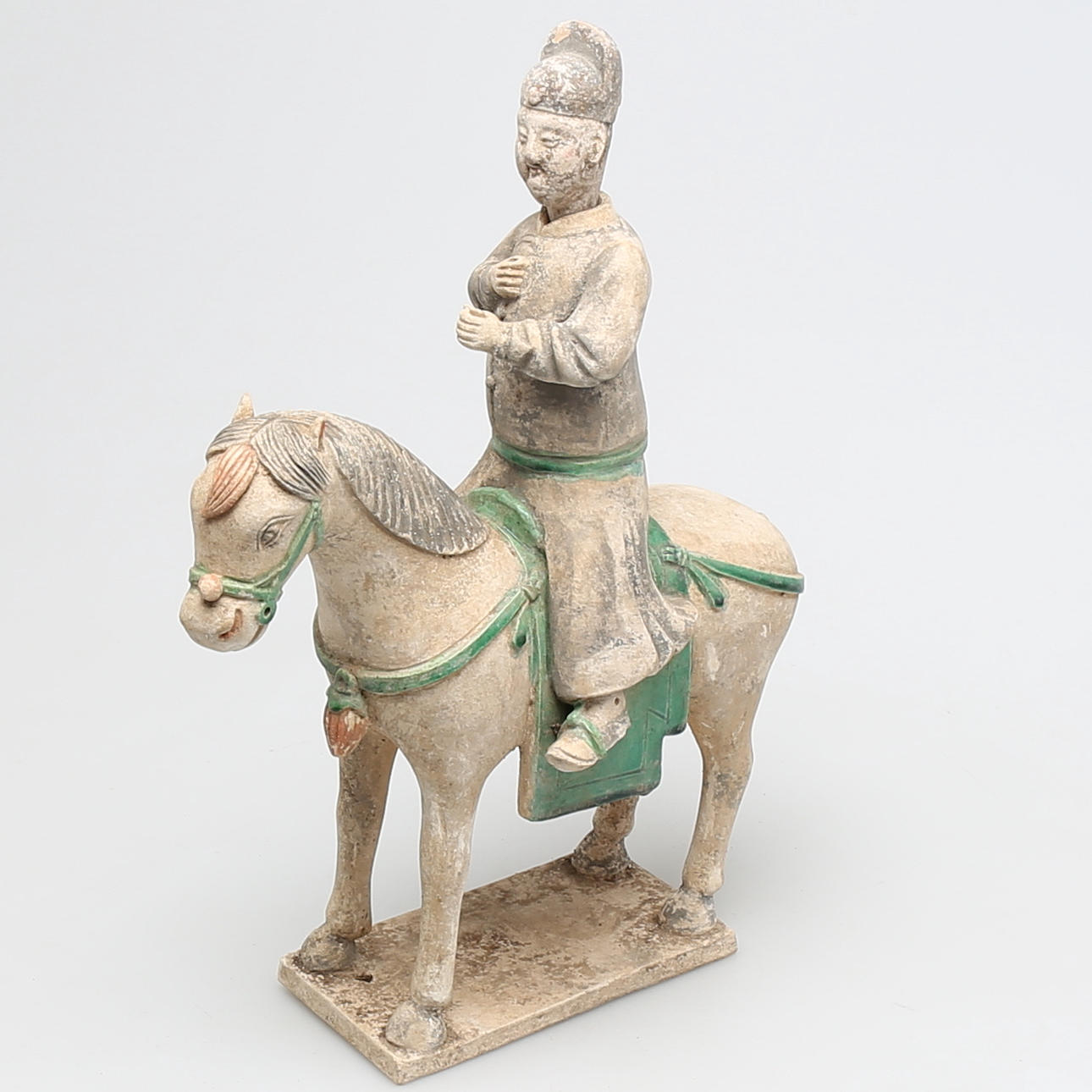 GRAVFIGUR i terracotta, sen Ming dynasti, (1368-1644), Kina.