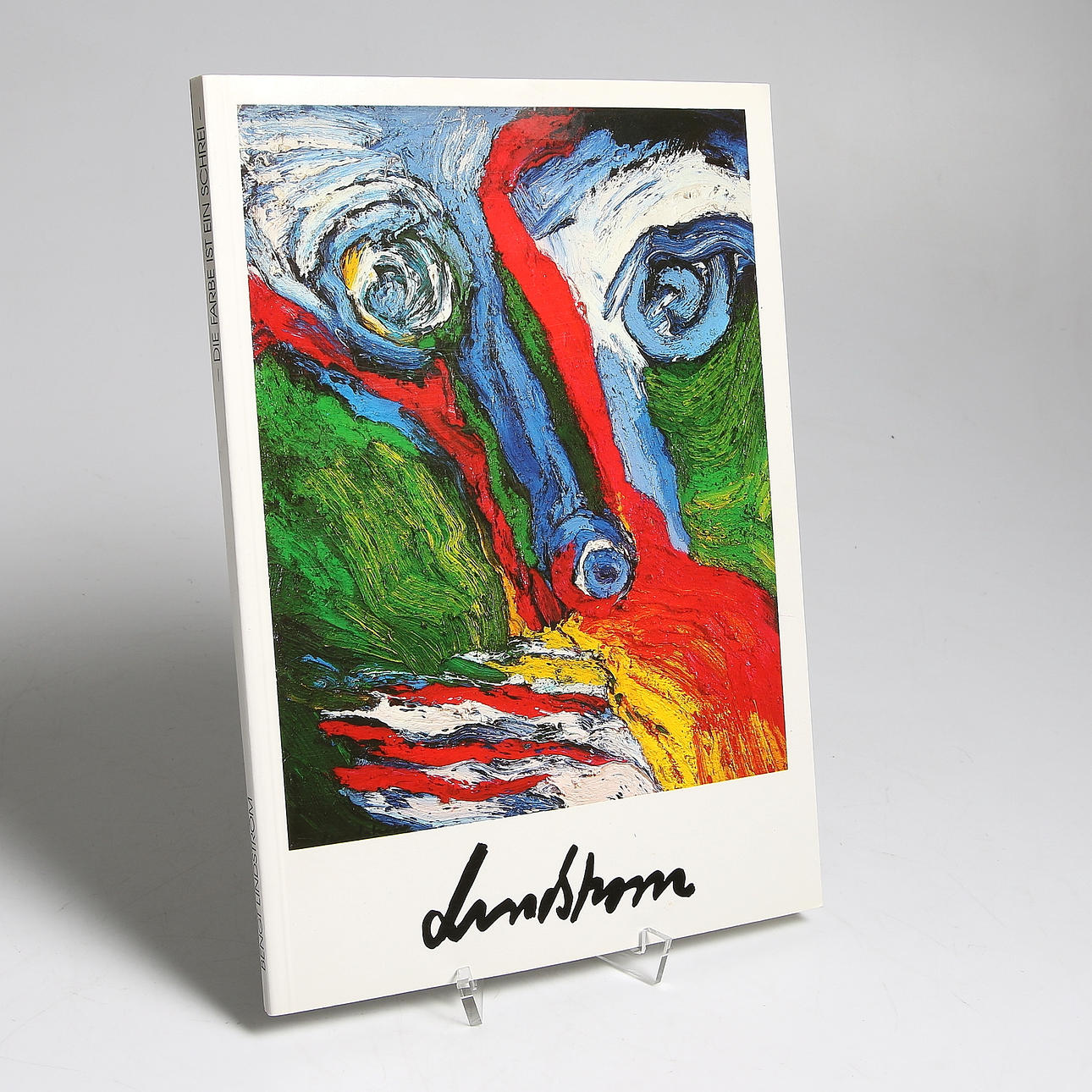 BOK, Bengt Lindström, "Die Fabre ist ein Schrei", tysk-engelsk. Signerad.