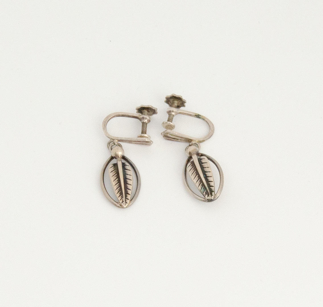 ÖRHÄNGEN SILVER, Svenska, löv.