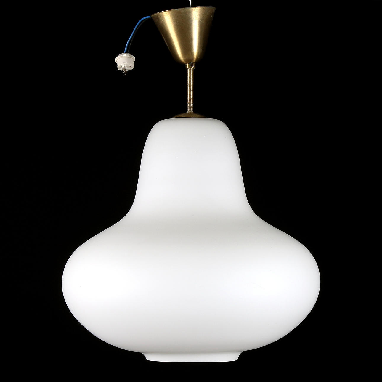 TAKLAMPA, glas, 1930/40-tal.