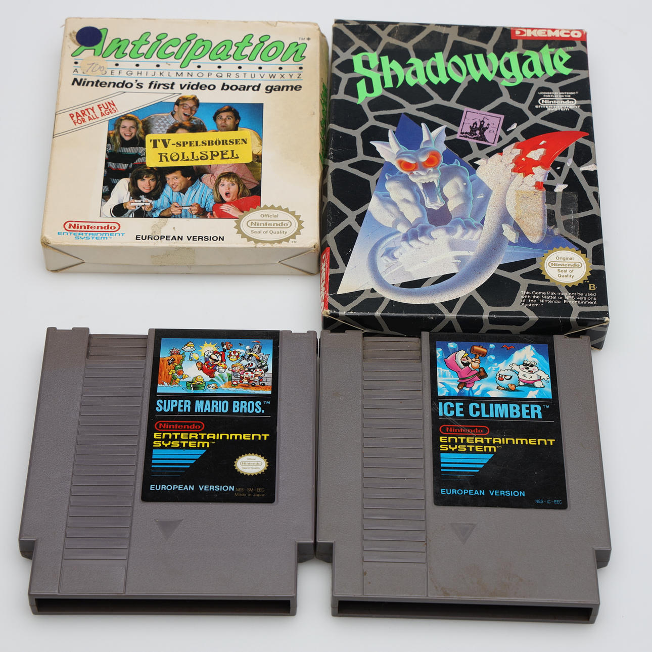 GAMES, Nintendo 8bit, 4 pieces.