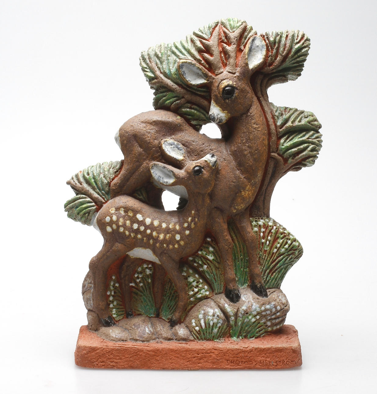 SKULPTUR, keramik, Thomas Hellström, Nittsjö keramik, signerad Thomas Hellström.