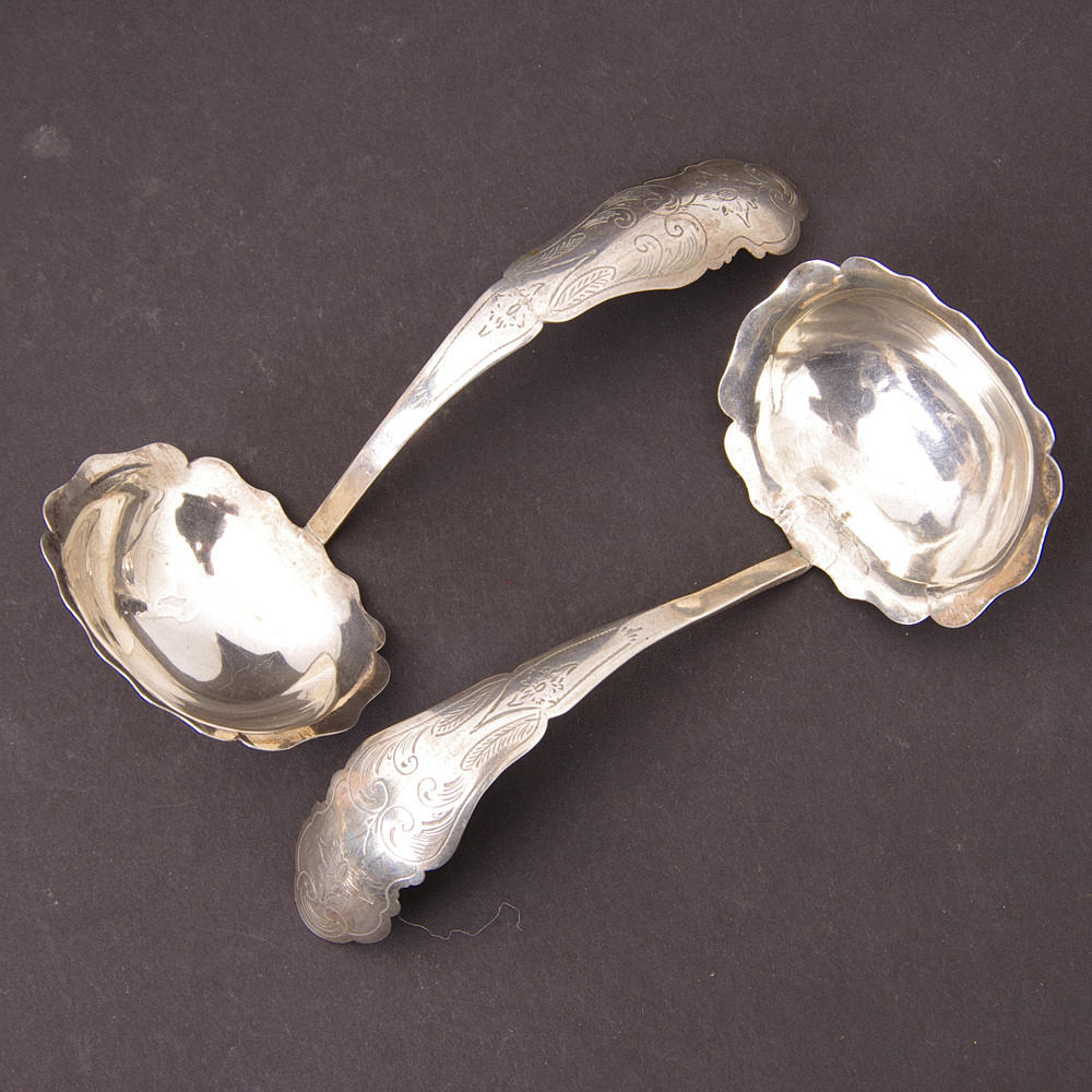 SLEVAR, 1 par, silver, Holland 1852.