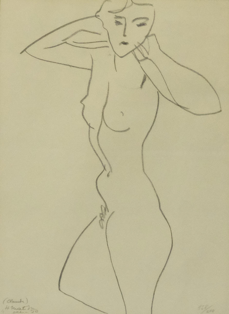 LITOGRAFISKT TRYCK EFTER MATISSE.