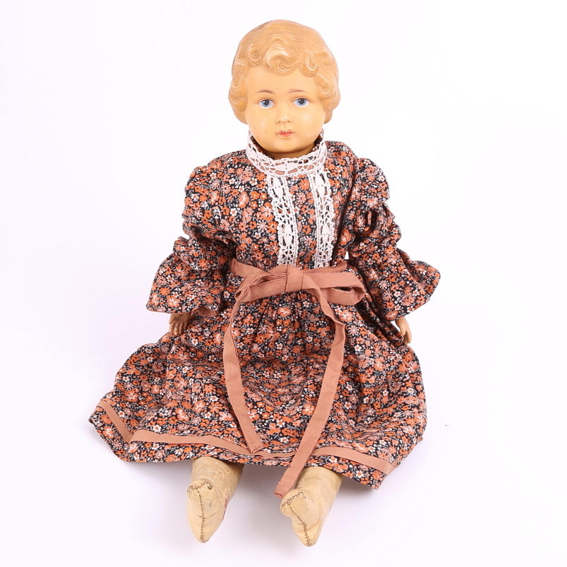 DOCKA, celluloid/galon, Tyskland, 1920-/30-tal.