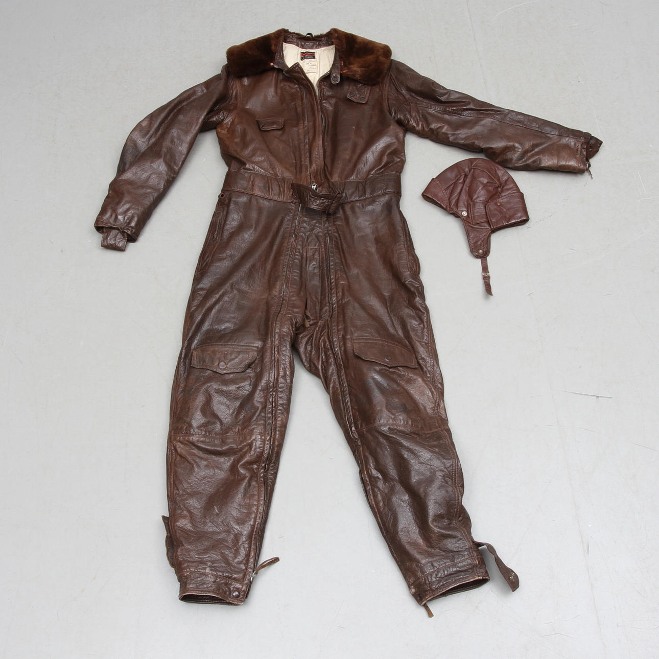 FLYGOVERALL, skinn, U.S. Navy, Colvinex, 1900-talets första hälft.