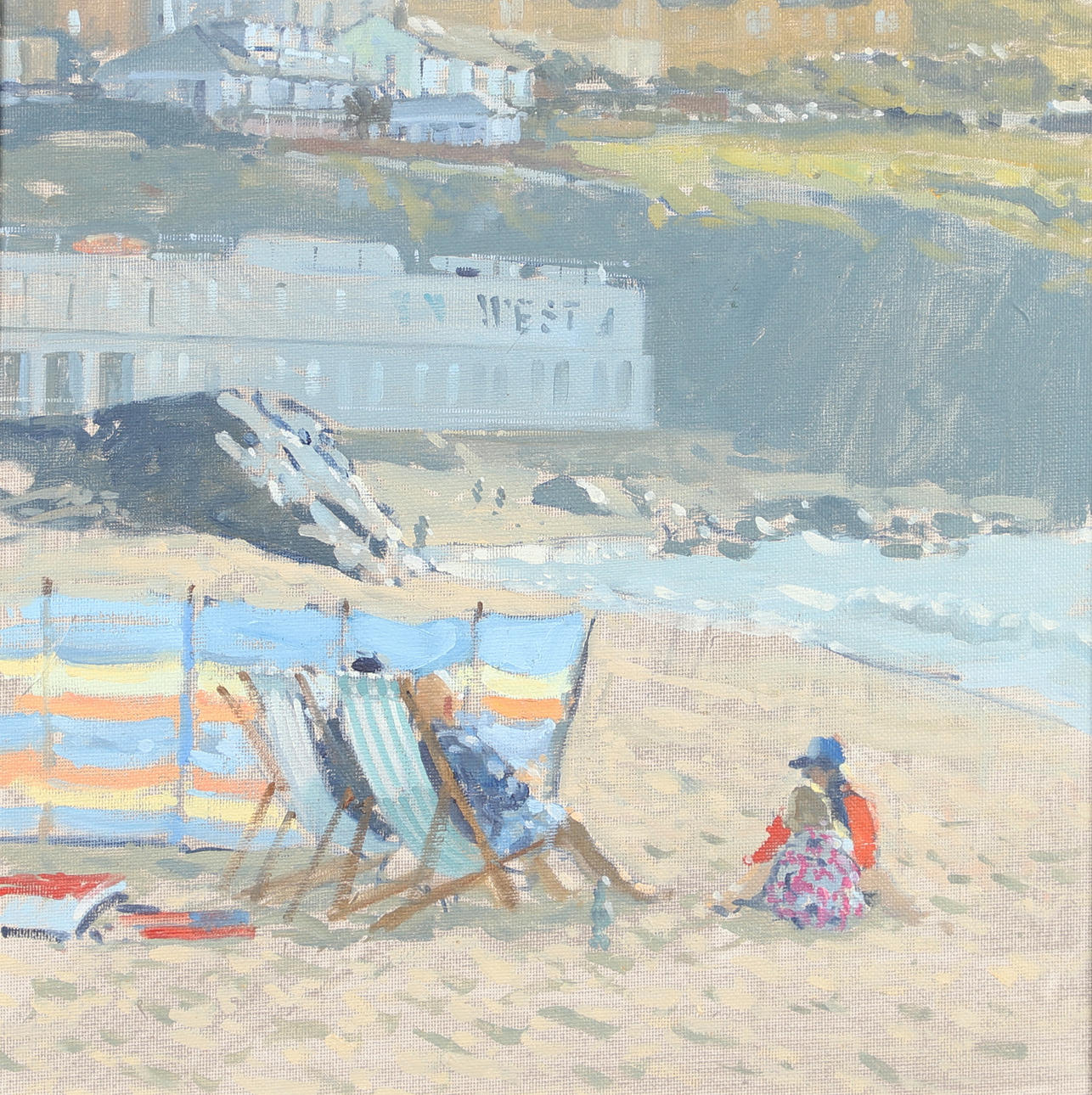 IAN CRYER (B.1959). BEACH SCENE.