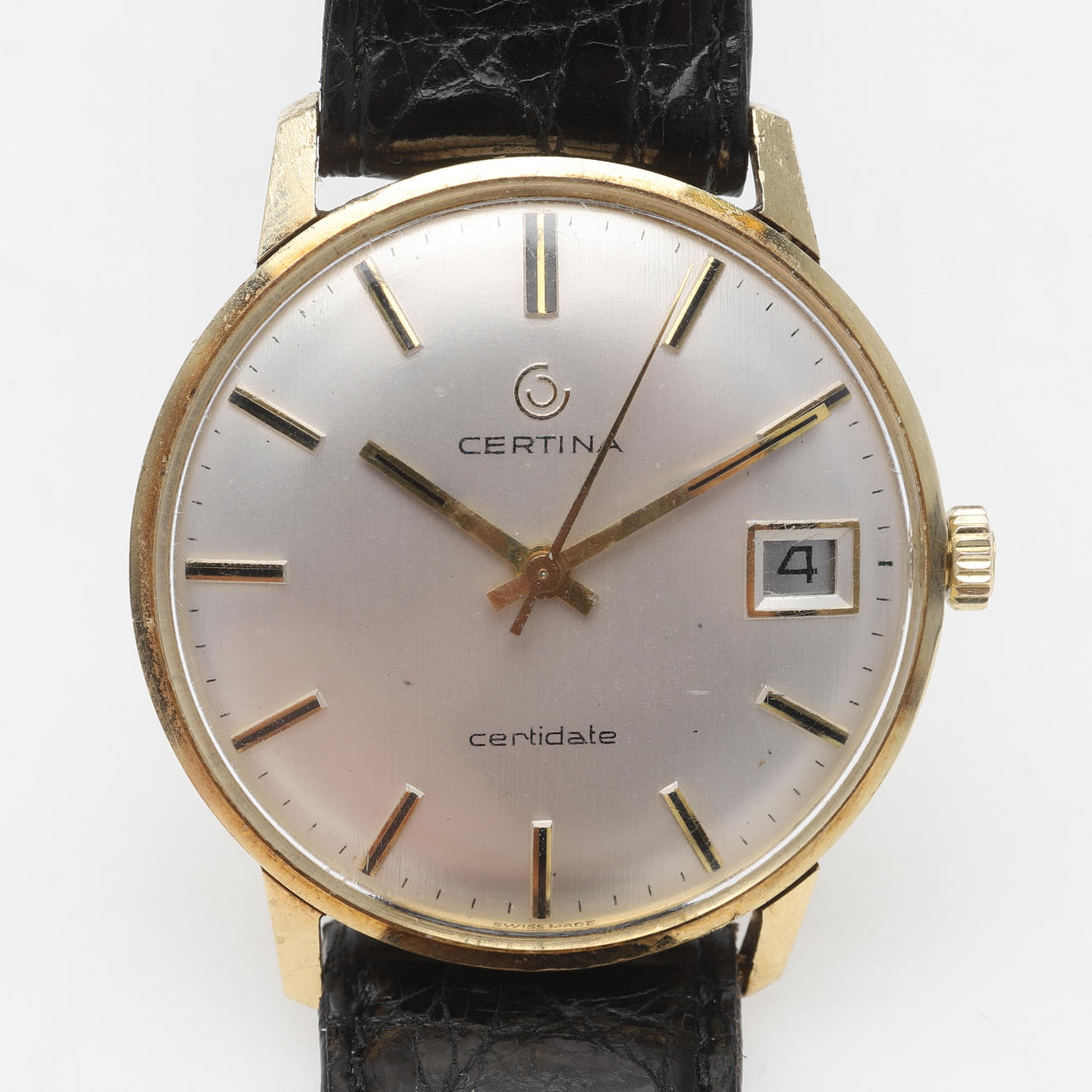 RELOJ DE PULSERA, Certina Certidate, oro 18k, automático.