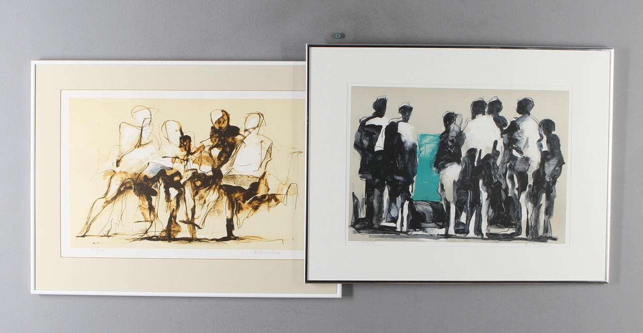 BERNDT WENNSTRÖM. 2 st litografier, signerade och numrerade.