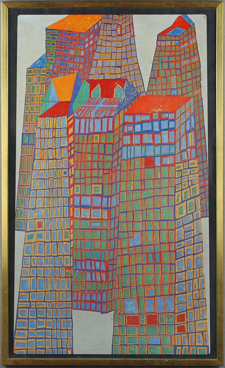 FRIEDENSREICH HUNDERTWASSER. Druck, Poster.
