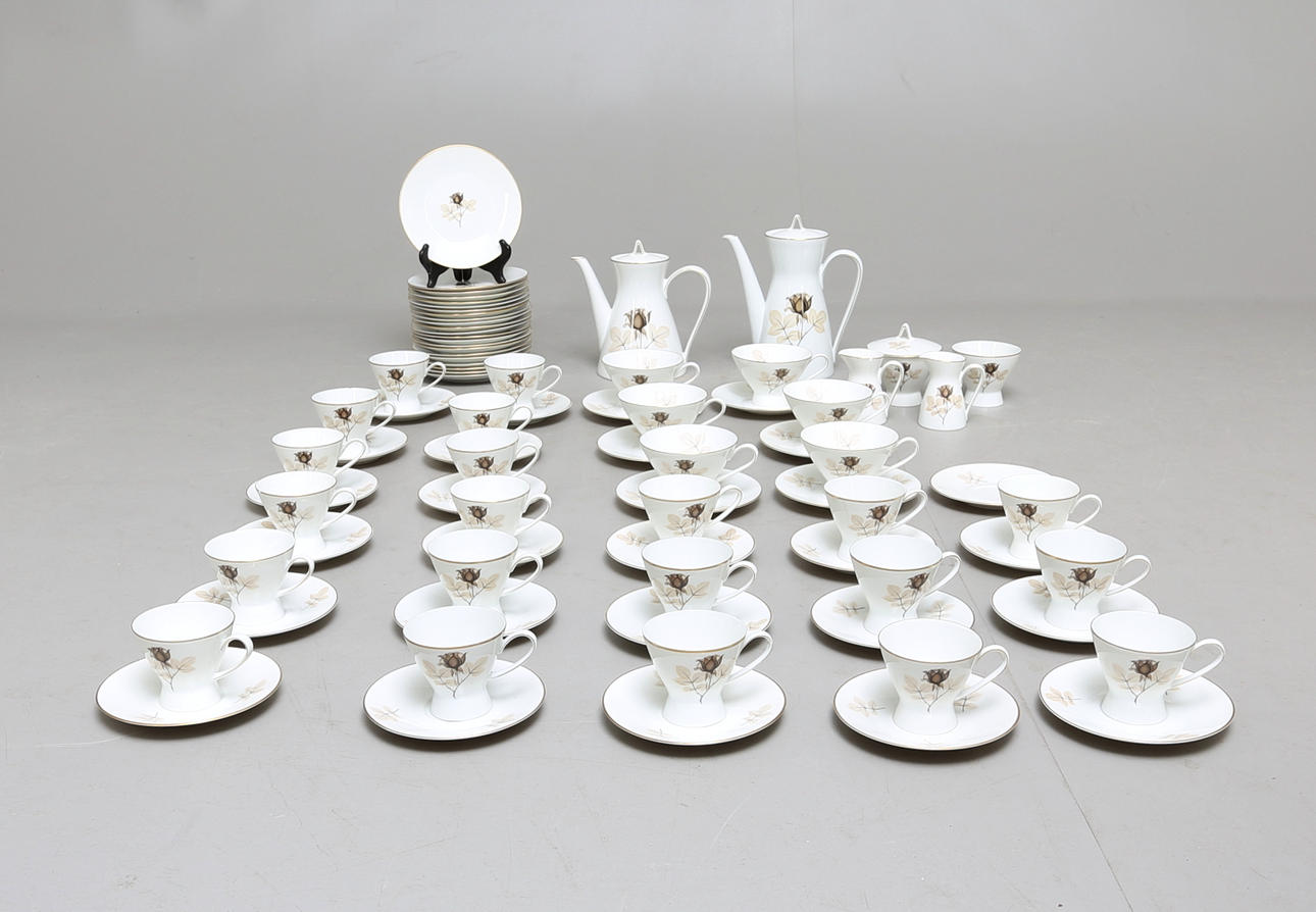 KAFFE- samt TESERVIS, 83 delar, Rosenthal, 1960-tal.