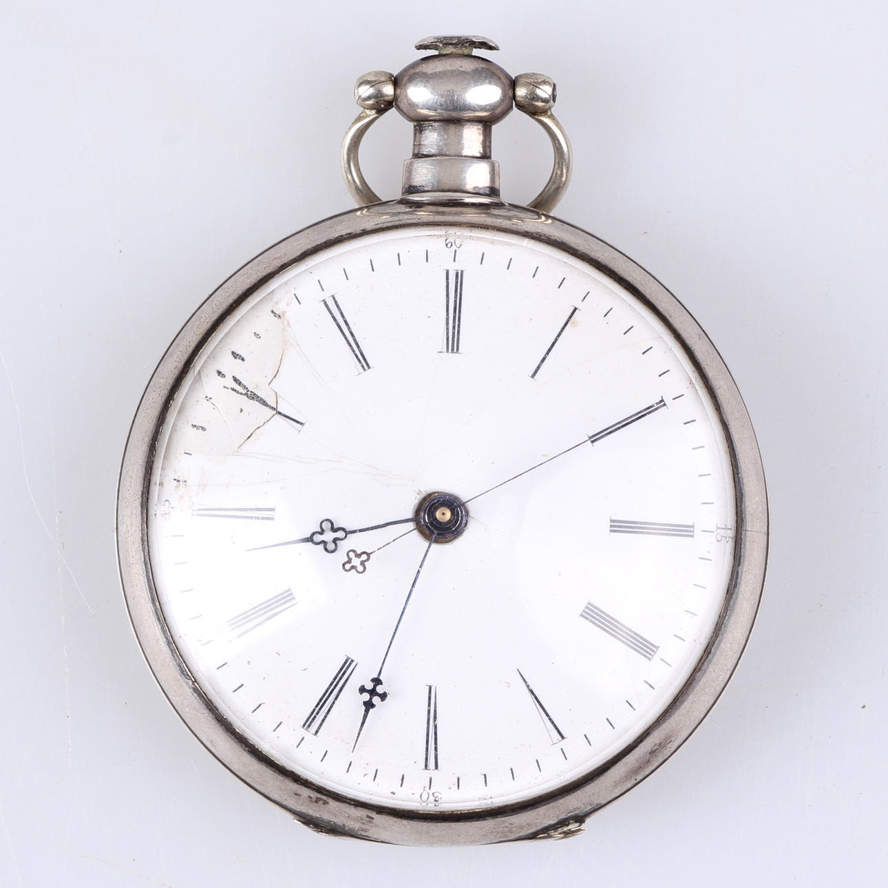 FICKUR, silver, Duplex, 1800-talets andra hälft.