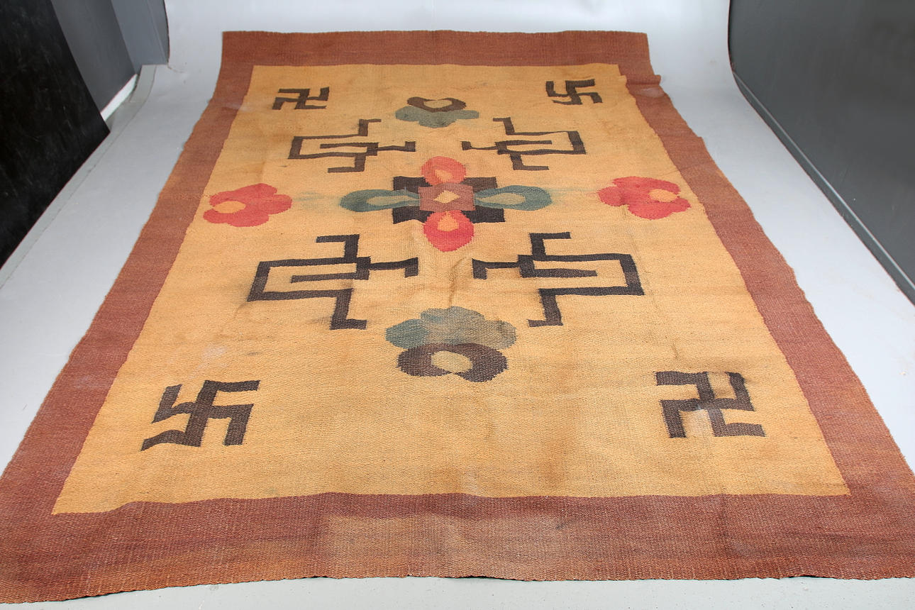 BASTMATTA, 18/1900-tal. 387 x 294 cm.