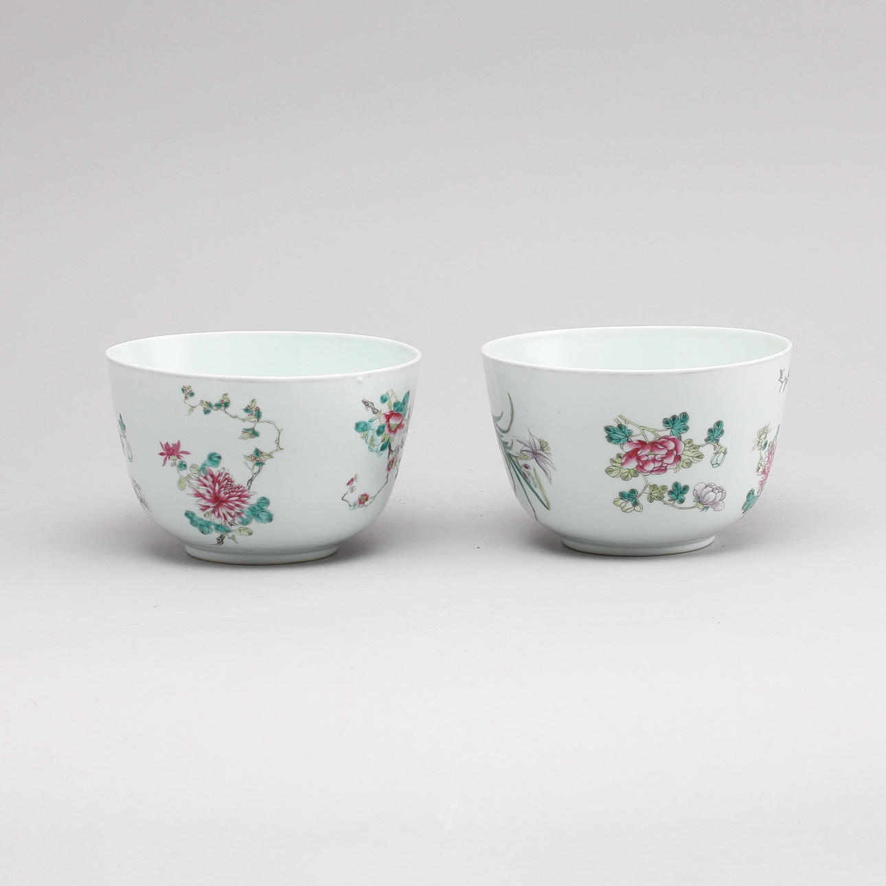 YTTERFODER, 2 st, porslin, Kina, Qingdynastin, 1800-tal.