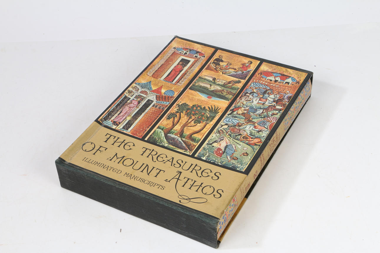 Livre D'art "The Treasures Of Mount Athos" - Manuscrits Enluminés, 1974, édition De Luxe - Ekdotike Athenon