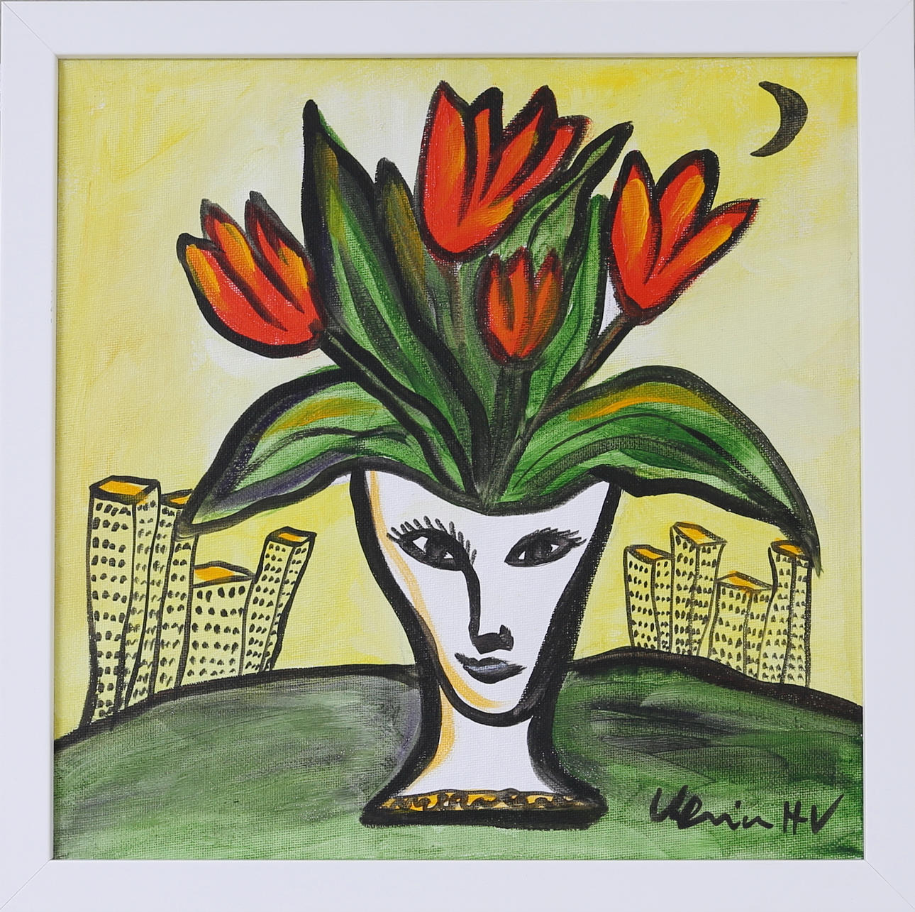 ULRICA HYDMAN VALLIEN. Stilleben, Akryl på duk, Sign.