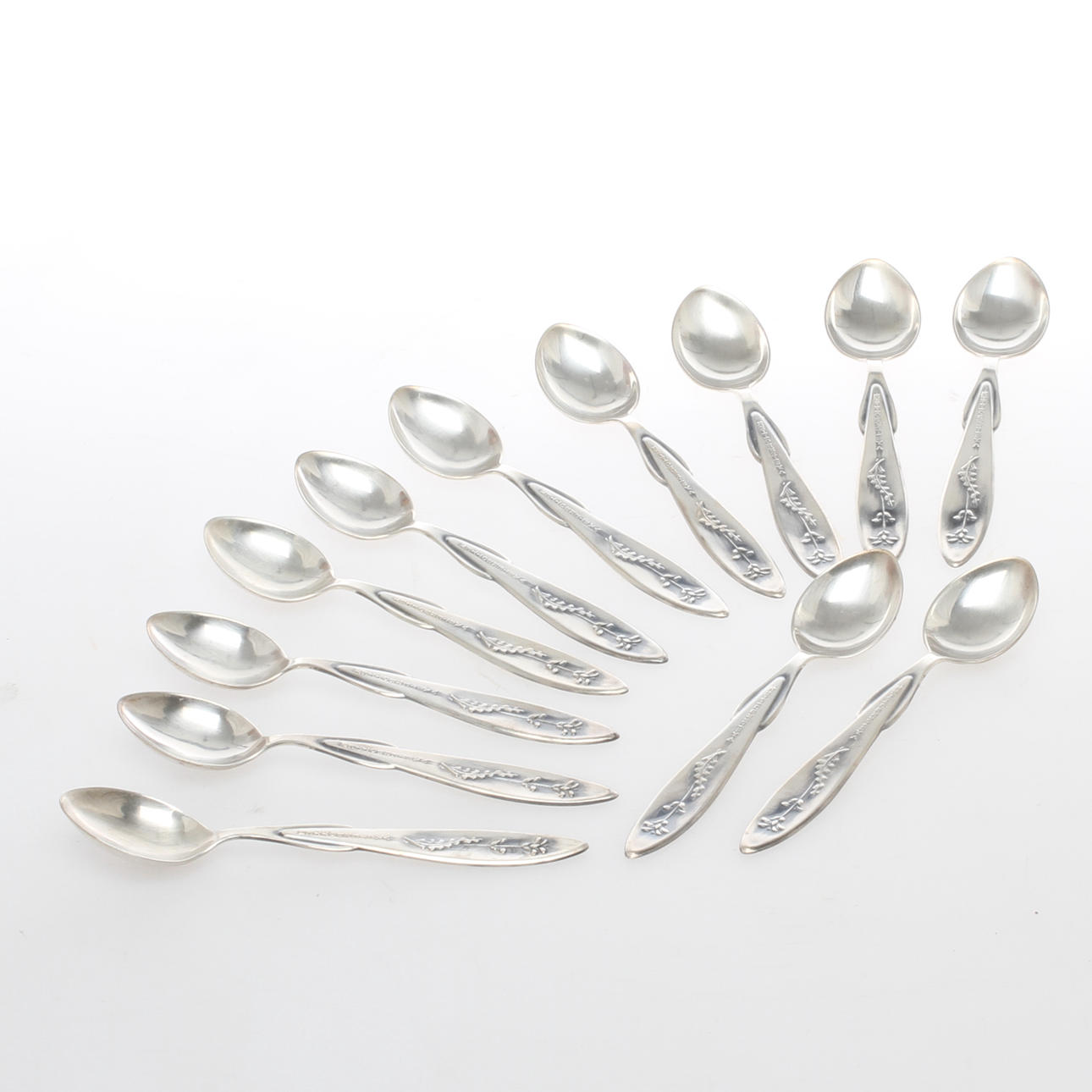 MOCCASKEDAR, 12 st, silver, Alton, Falköping, 1900-tal.