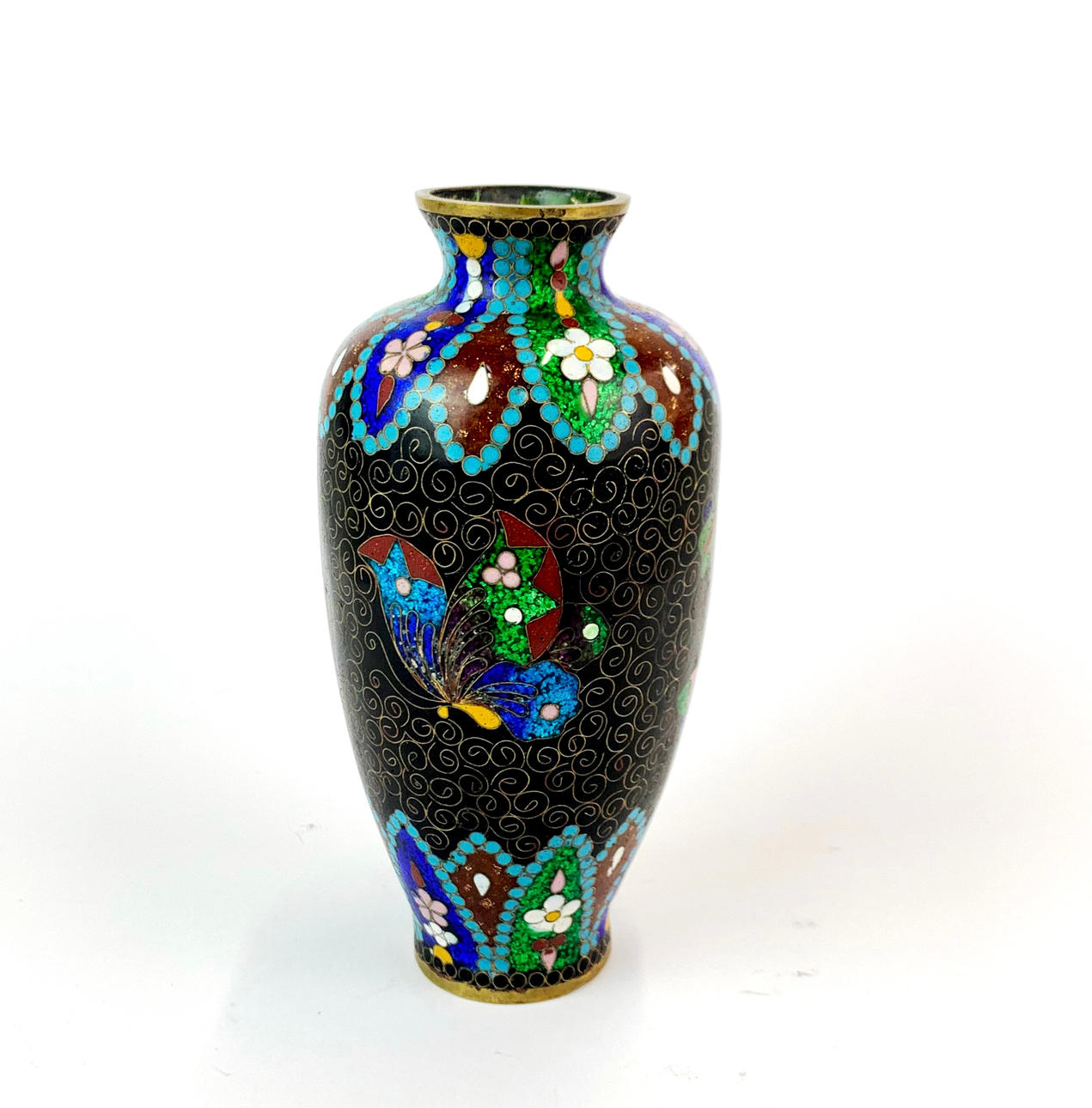 JARRON CLOISONNE JAPONÉS.