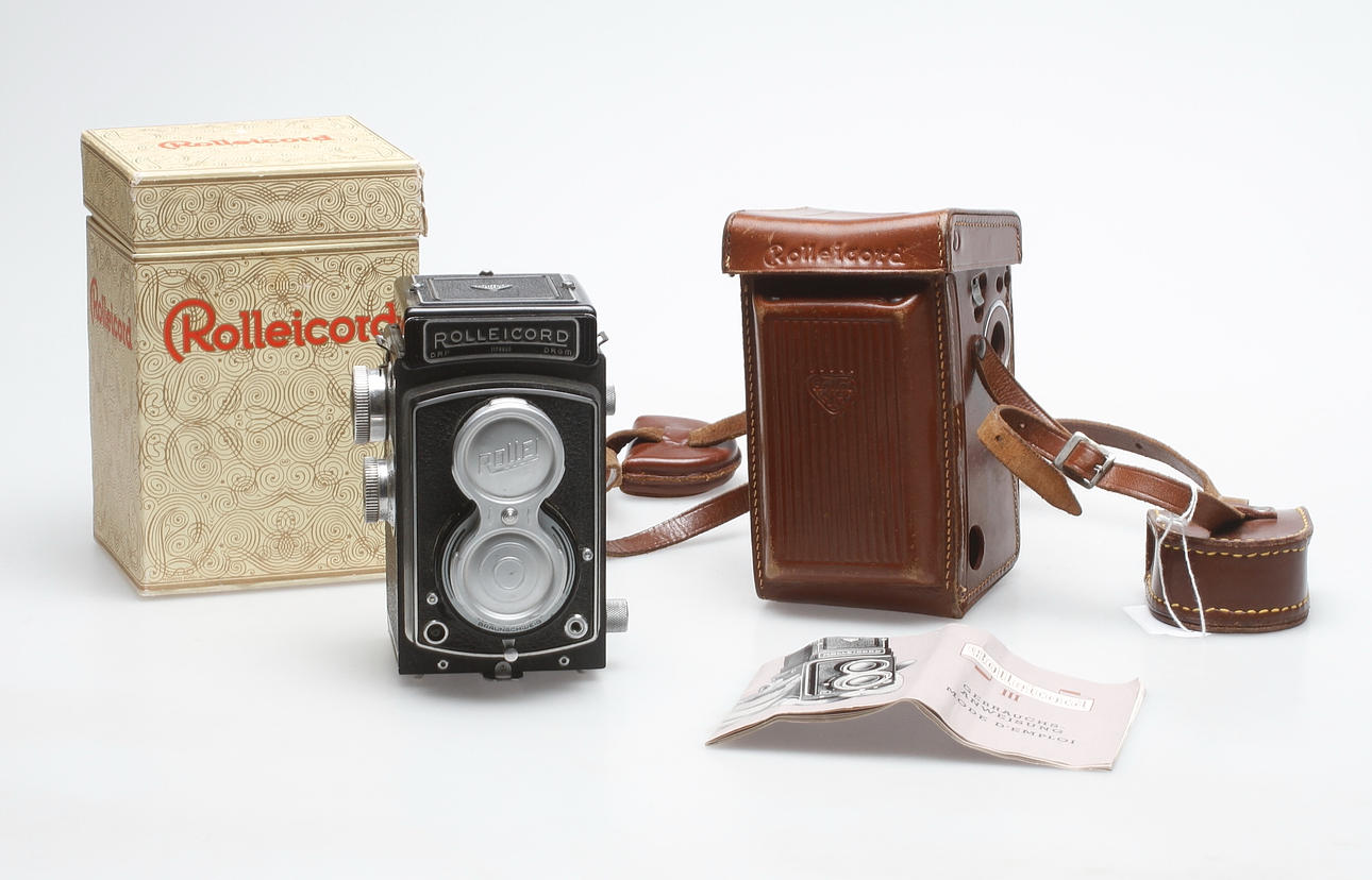 KAMERA, Rolleicord III, Compor-Rapid, Franke & Heidecke, Braunschweig, Tyskland, 1950-tal.