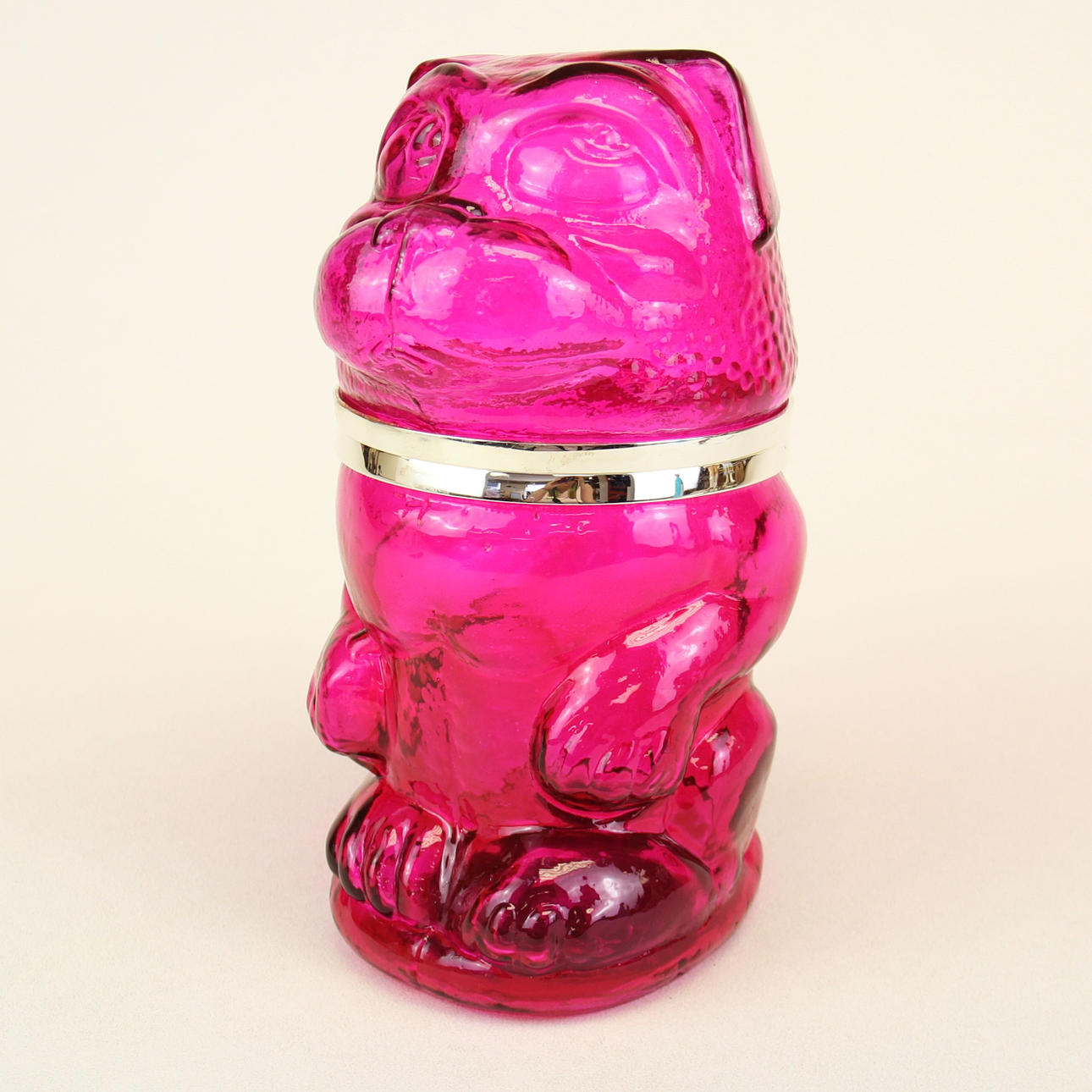 ROSA GLAS HUND KEX FAT.