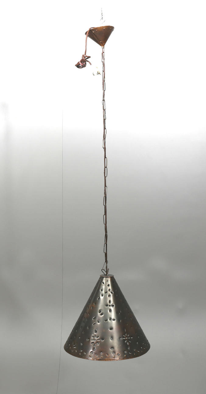 TAKLAMPA, koppar, 1960-tal.