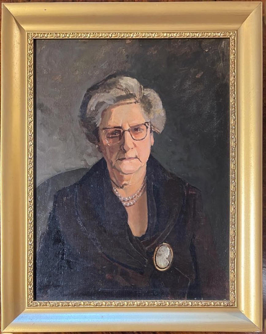 PORTRAIT OF A LADY OIL ON BOARD. Art - Paintings - Auctionet