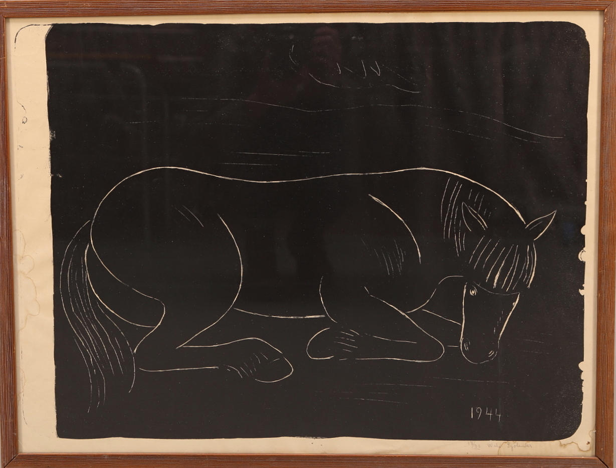 WALDEMAR SJÖLANDER. Litografi, signerad, daterad 1944, numrerad 17/30.