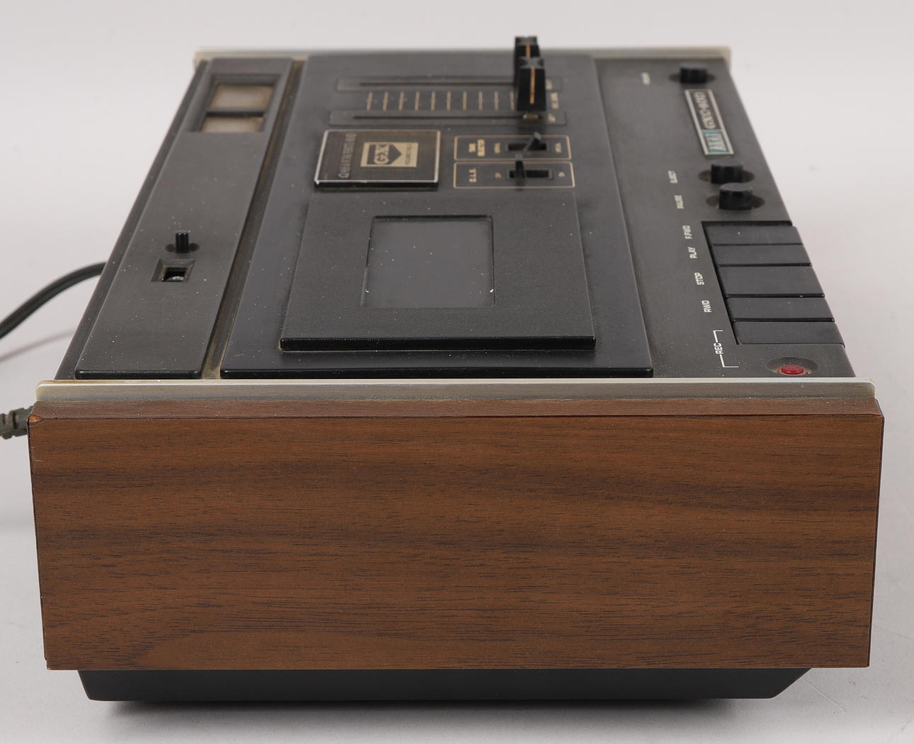 CASSETTE TAPE PLAYER / RECORDER, teak veneer, AKAI GXC-40D, 1970s