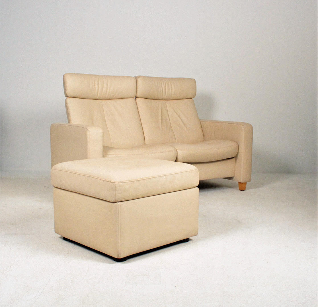 Zweisitzer Sofa mit Relaxfunktion & Ottomanen - Stressless/Ekornes.