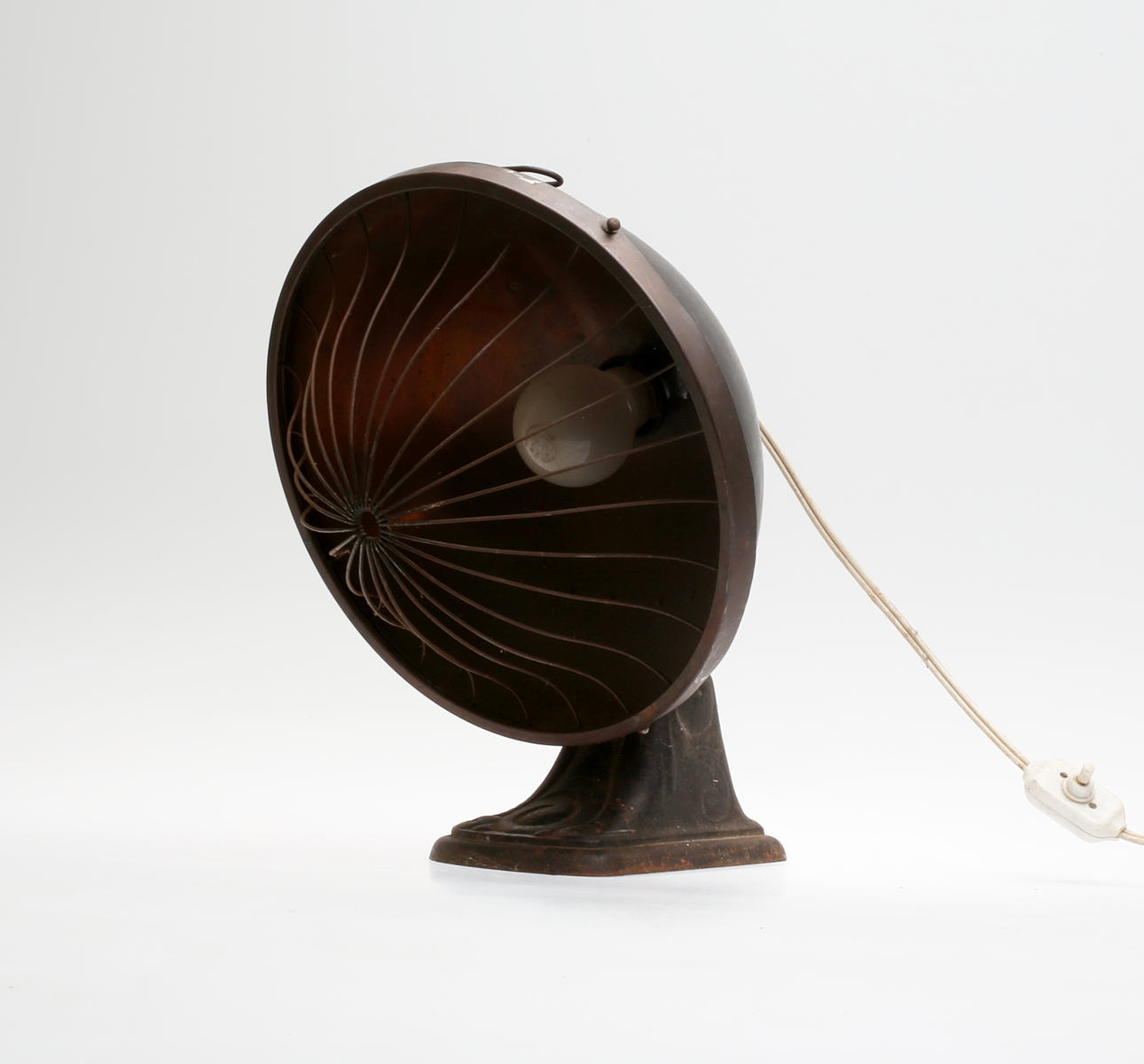 INDUSTRILAMPA, metall, tidigt 1900-tal.