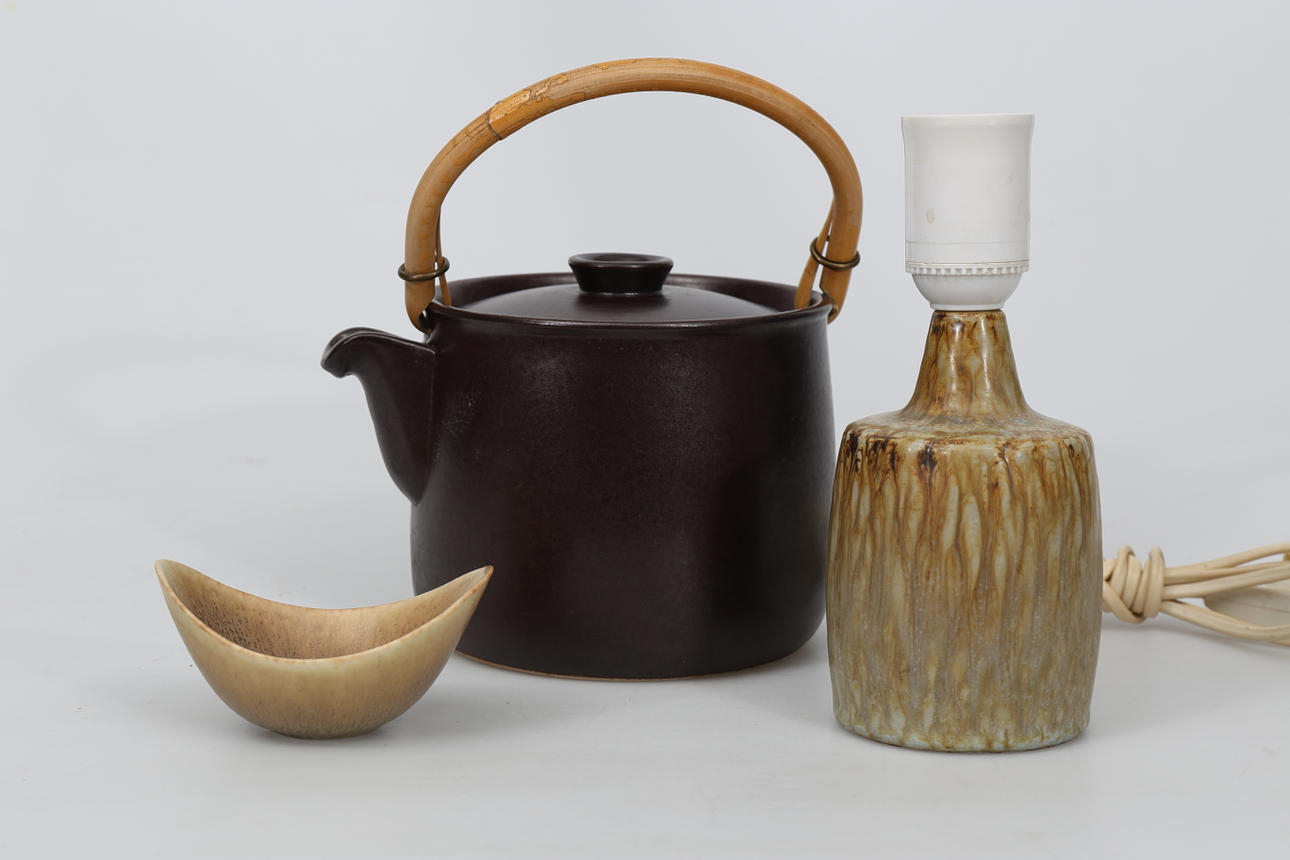 STENGODSFÖREMÅL, 3 delar, bland annat Gunnar Nylund.