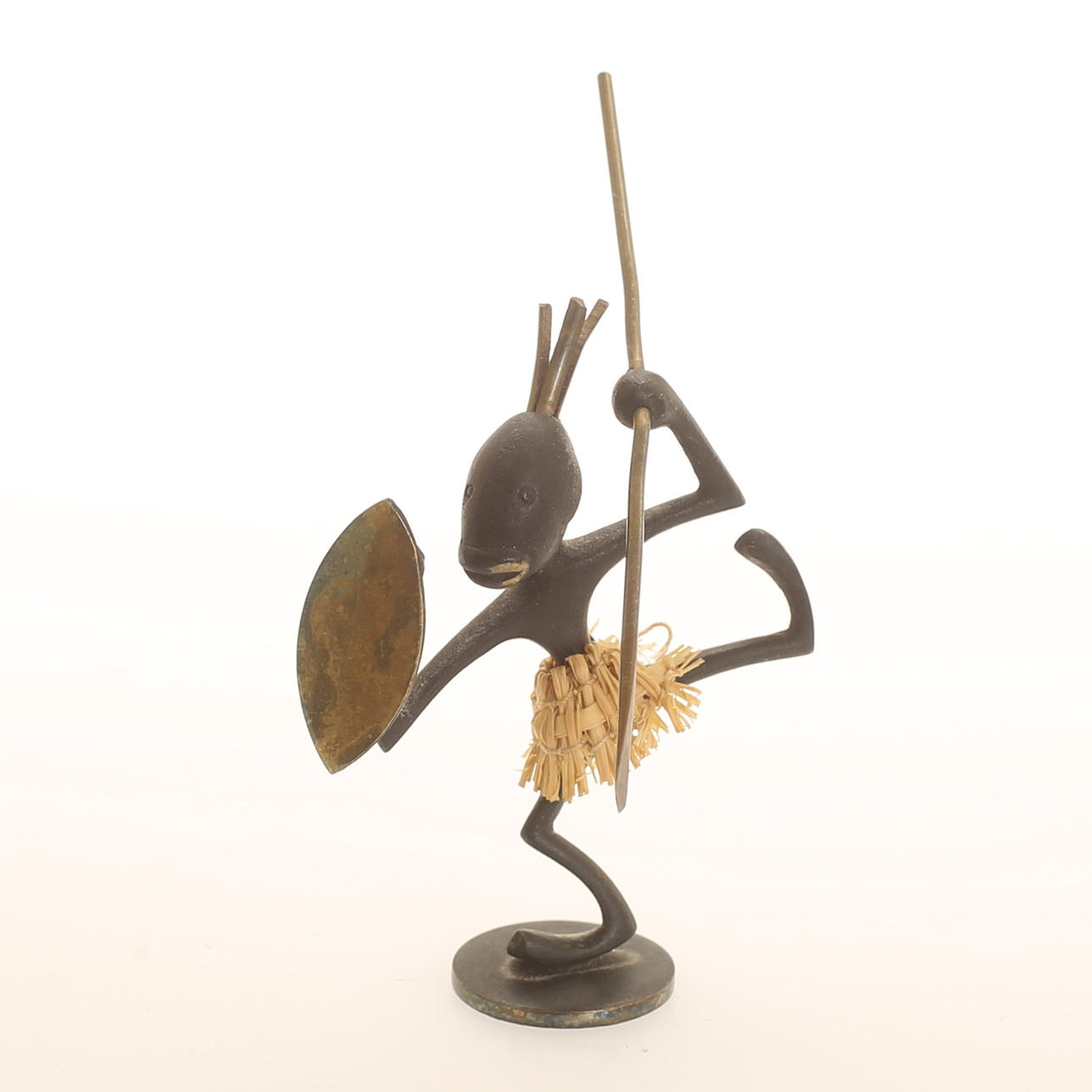 FIGUR, Krieger, Bronze, Hagenauer, Wien.