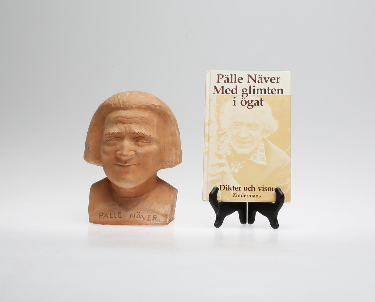 ARVID KÄLLSTRÖM. Skulptur, terrakotta, "Pälle Näver", signerad.