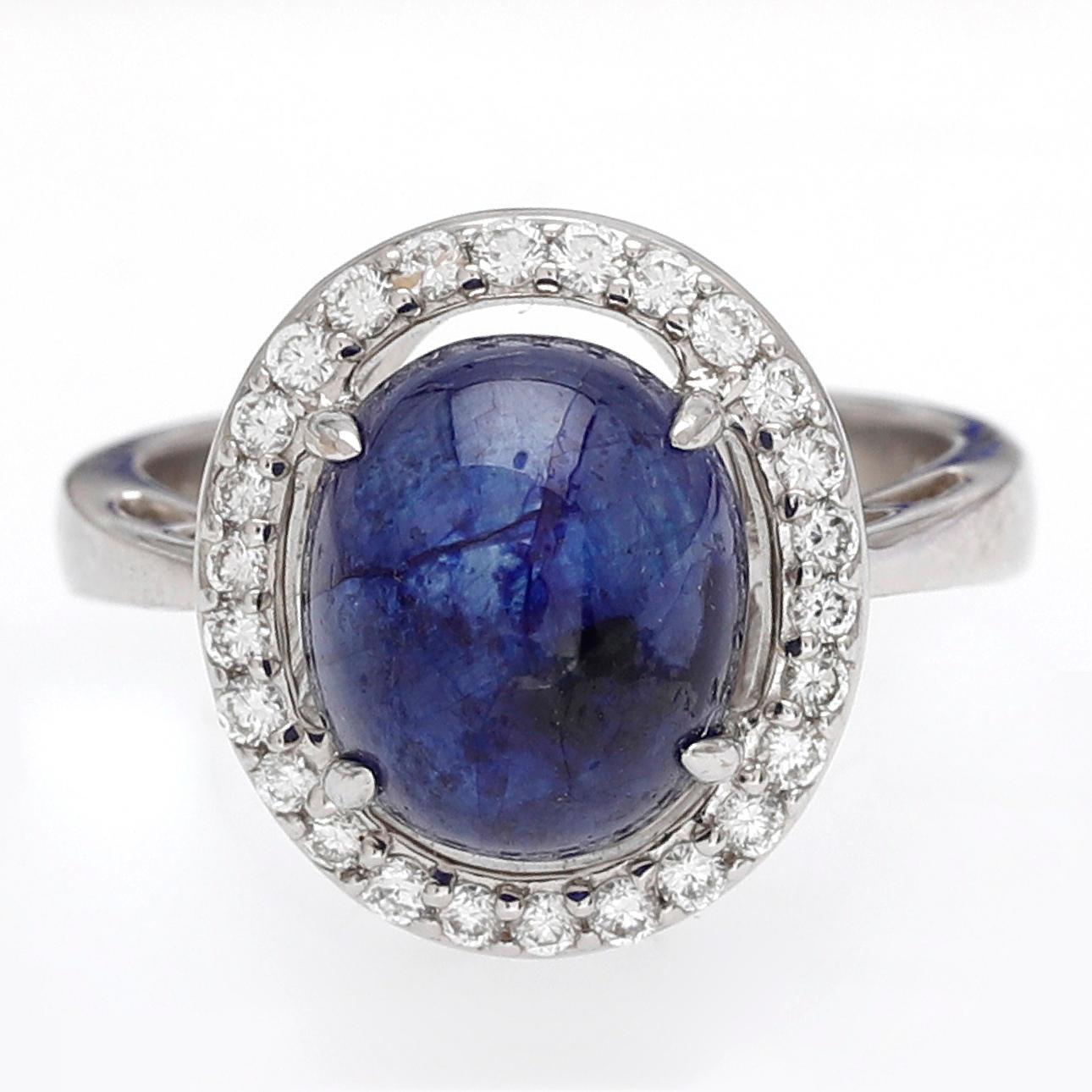 Safir- och diamantrosettring.