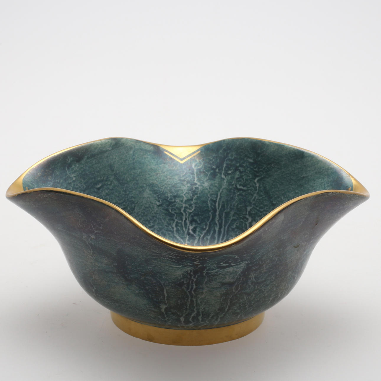 SKÅL, flintgods, Josef Ekberg, Gustavsberg.