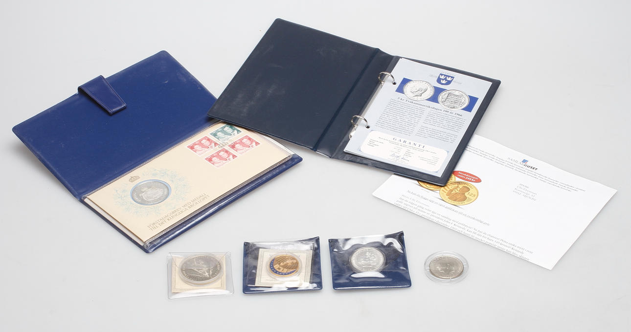 MYNT, 5 st, bland annat silver.