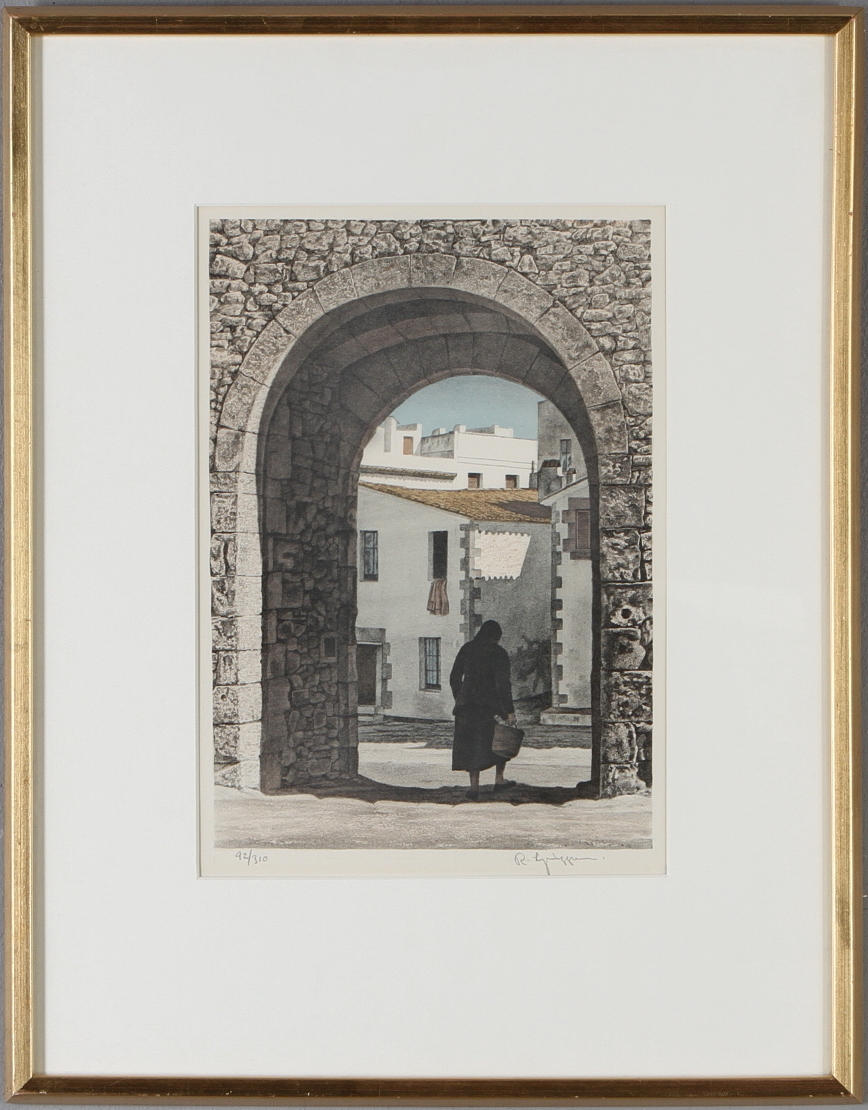 REINHOLD LJUNGGREN. färglitografi, signerad och numrerad 92/310.