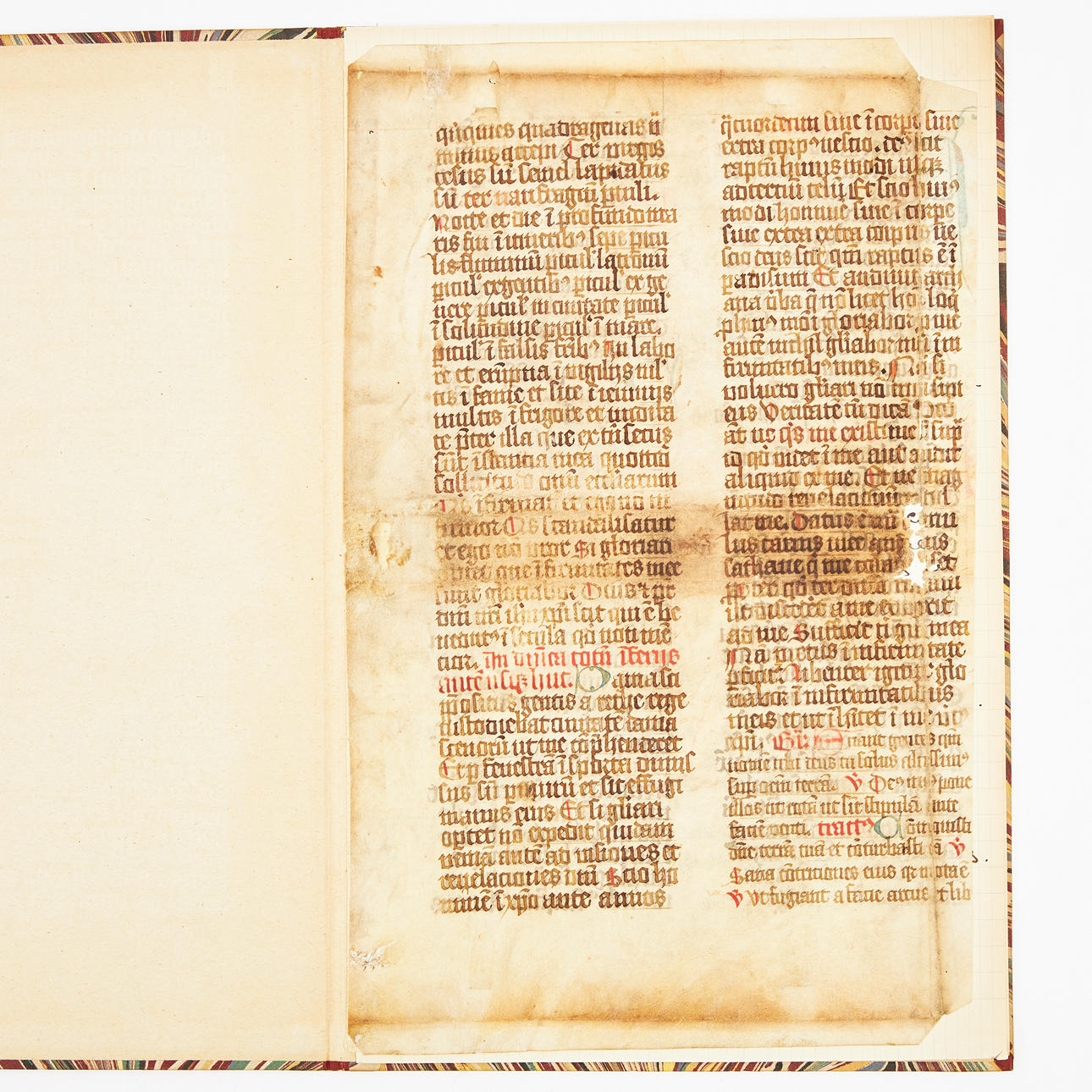 PERGAMENTBLAD UR MEDELTIDA LECTIONARIUM.