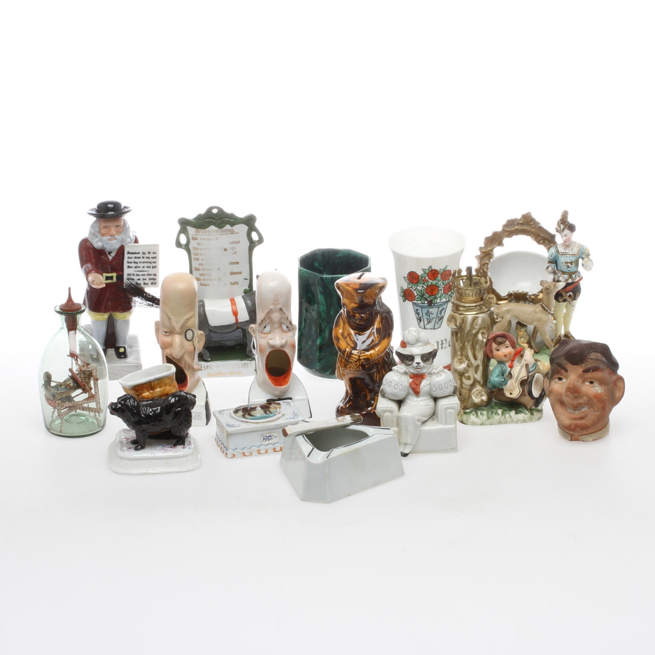 NOSTALGIA, 15 delar, glas och keramik, 1800/1900-tal.