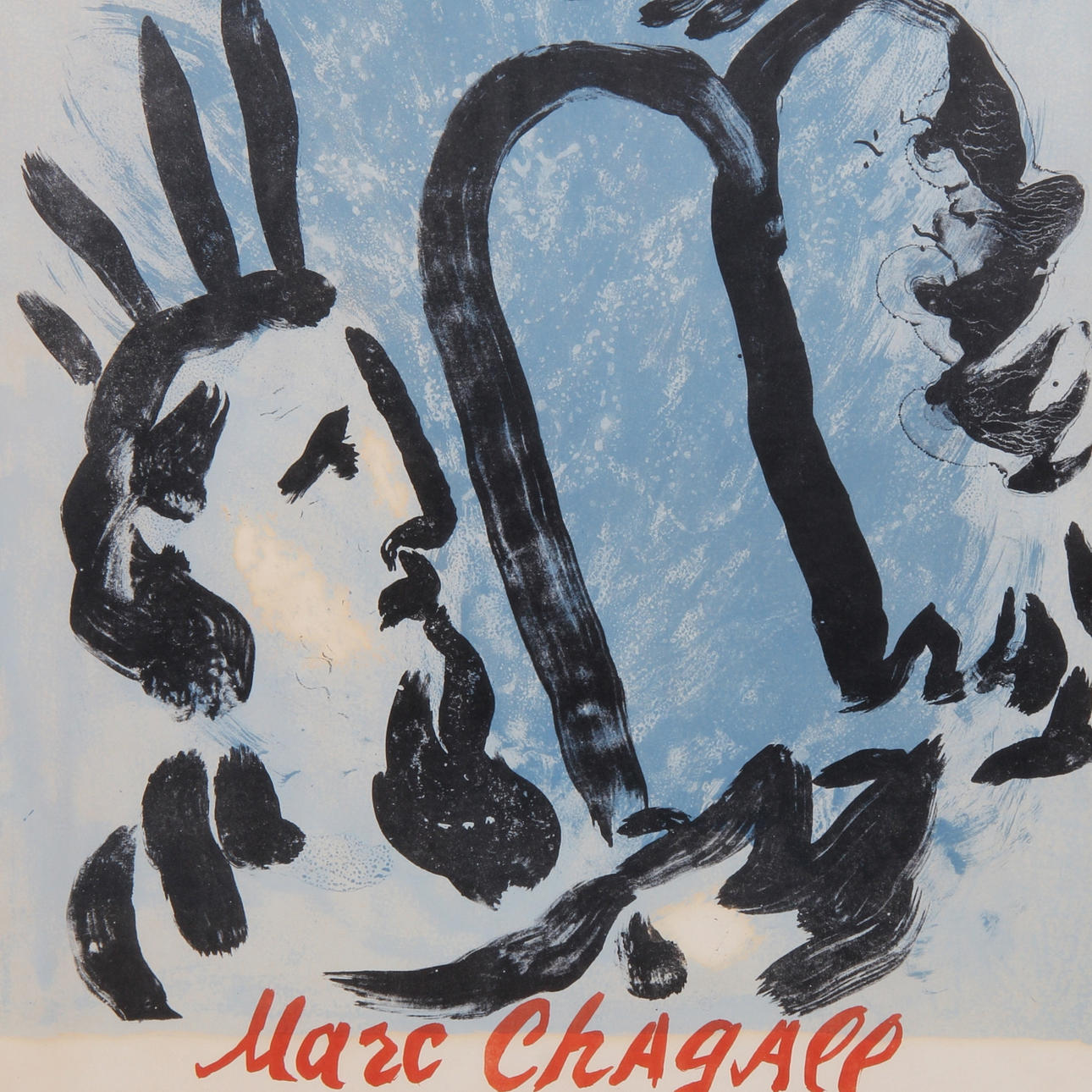 MARC CHAGALL. EFTER. Litografi, 1900-tal.