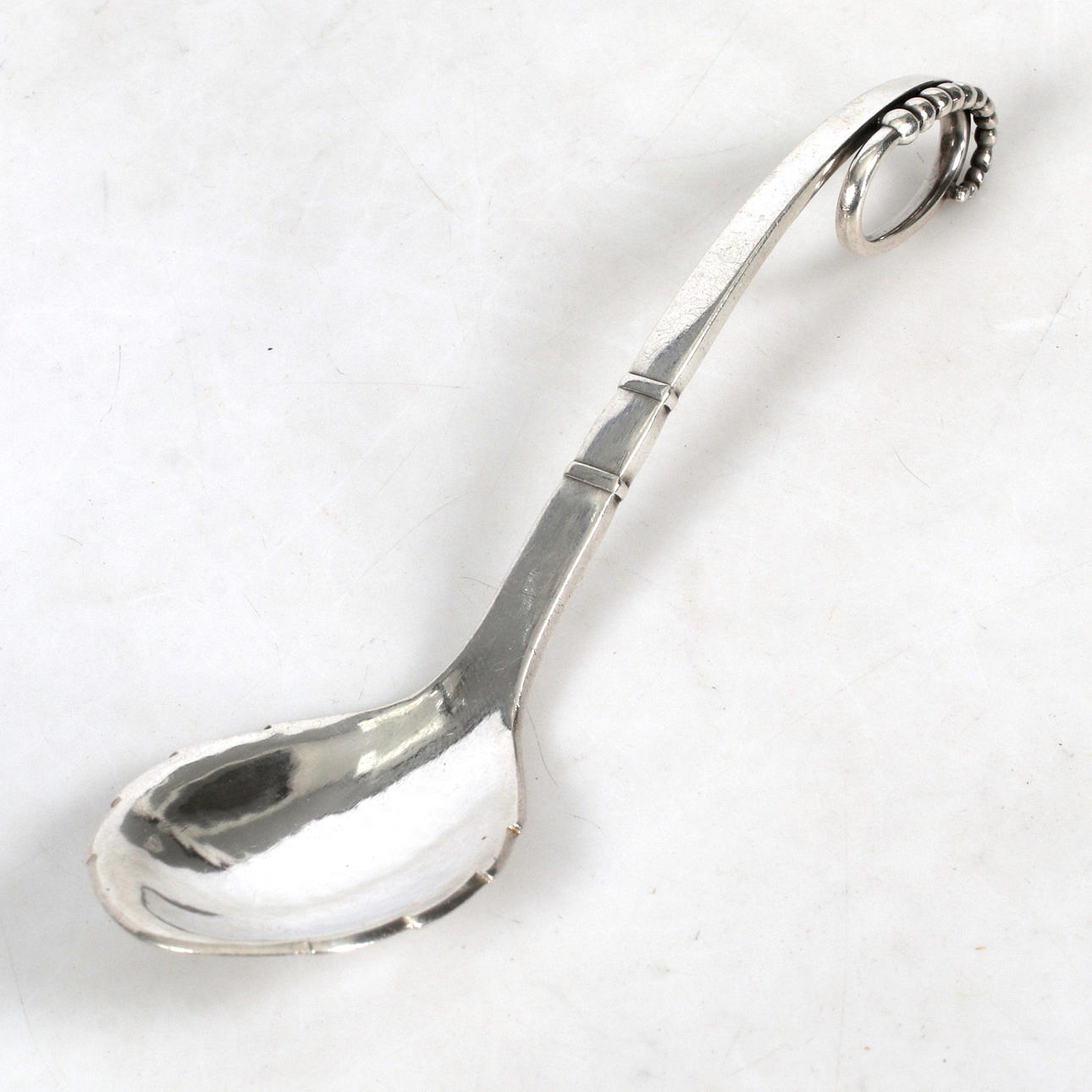 GEORG JENSEN. Sugar spoon, silver, model 41, 1930s.