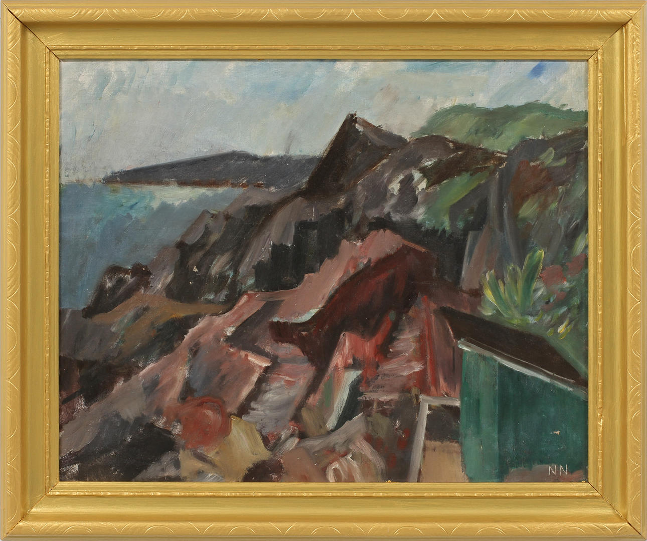 NILS NILSSON (1901-1949). Landskap, olja på duk, signerad.