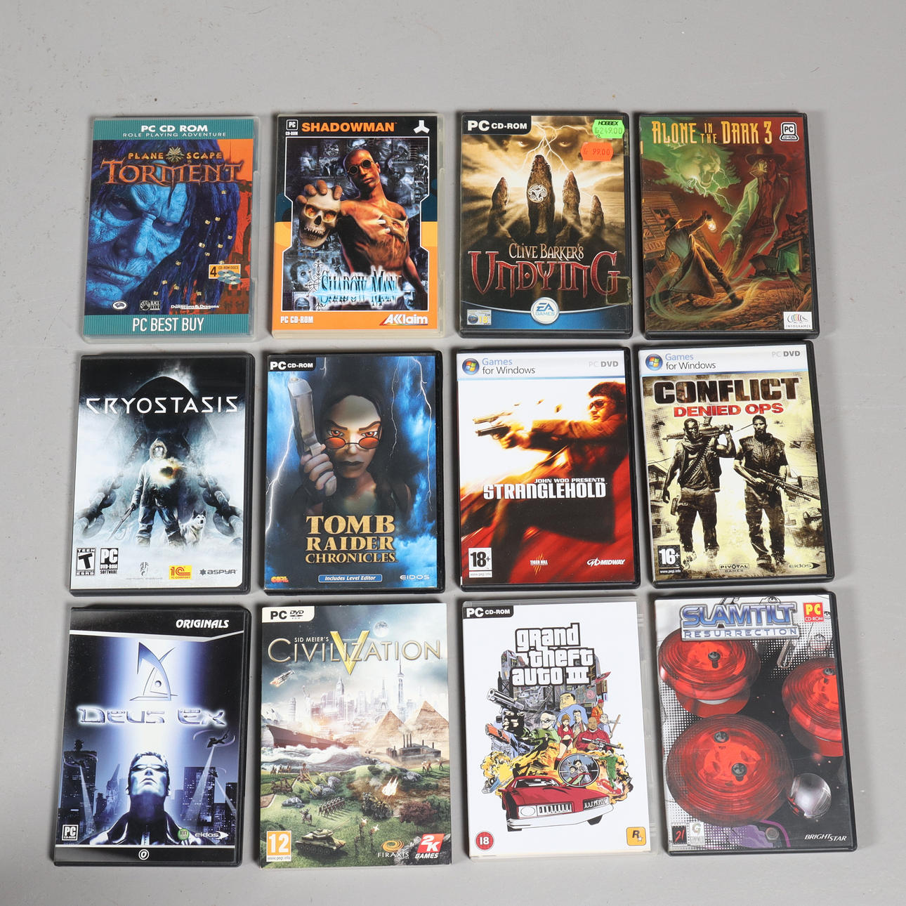 SPEL, 34 stycken, PC-spel.