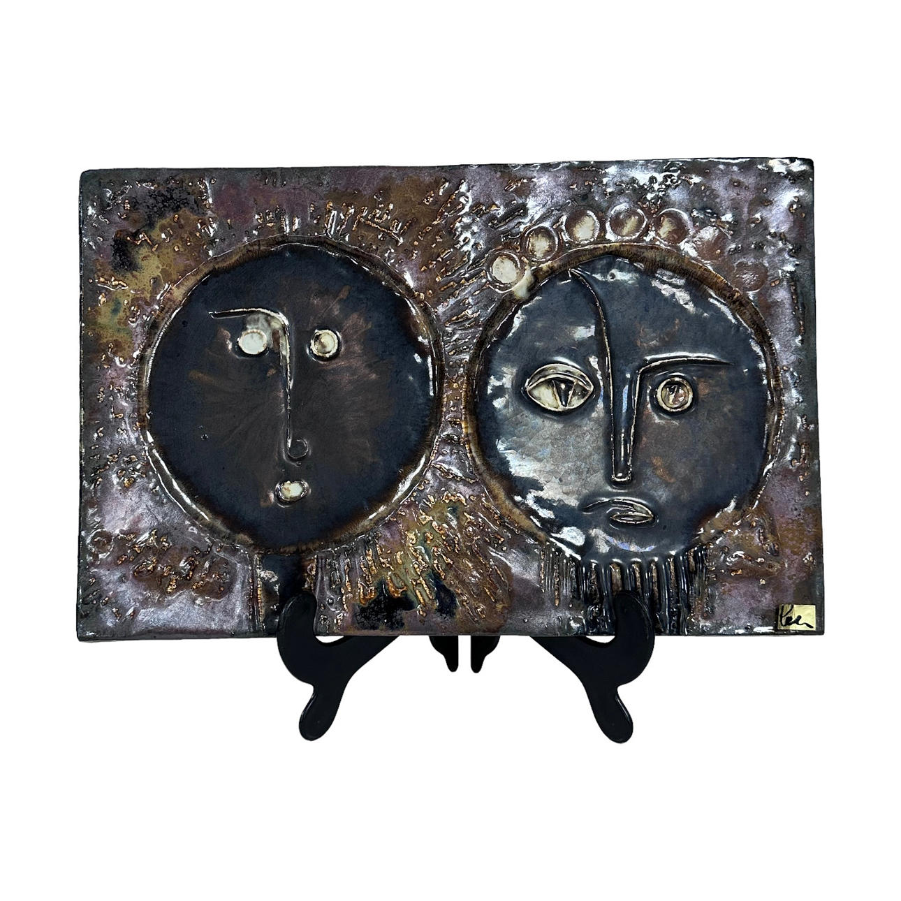 HELMUT SCHÄFFENACKER. RELIEF, ceramics, 20th century.