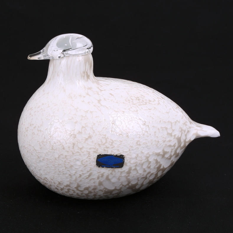 OIVA TOIKKA. Figurin, glas, Nuutajärvi, signerad.