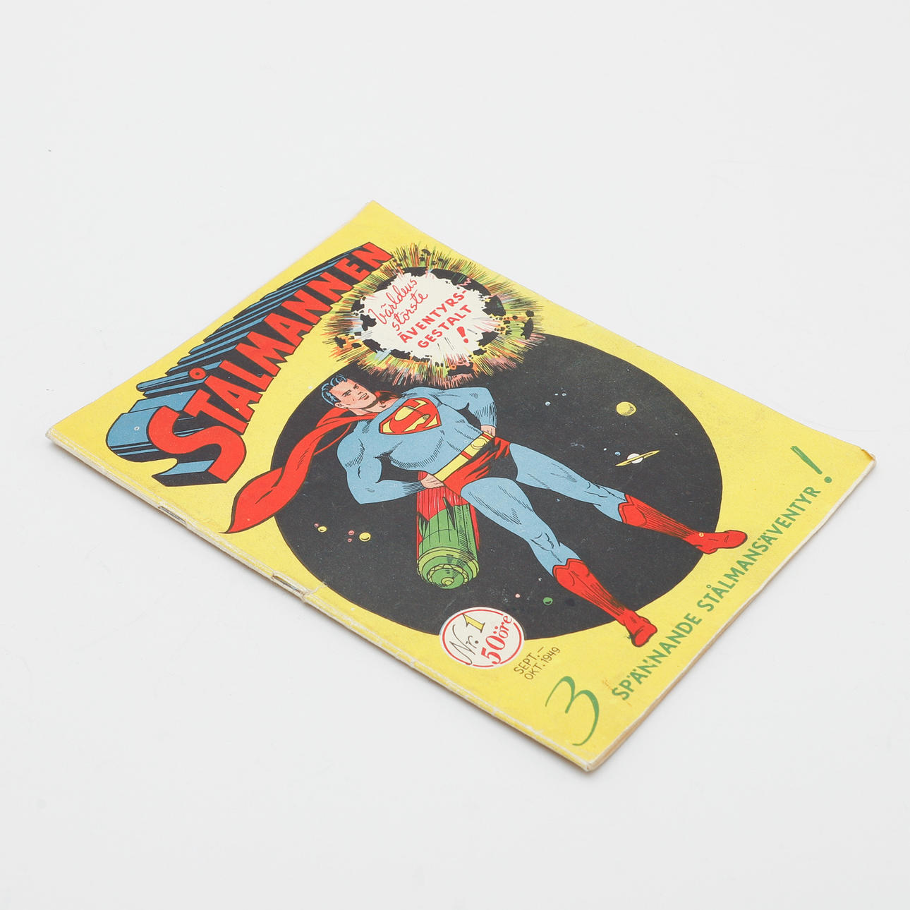 SERIETIDNING, Stålmannen, nr. 1, 1949.