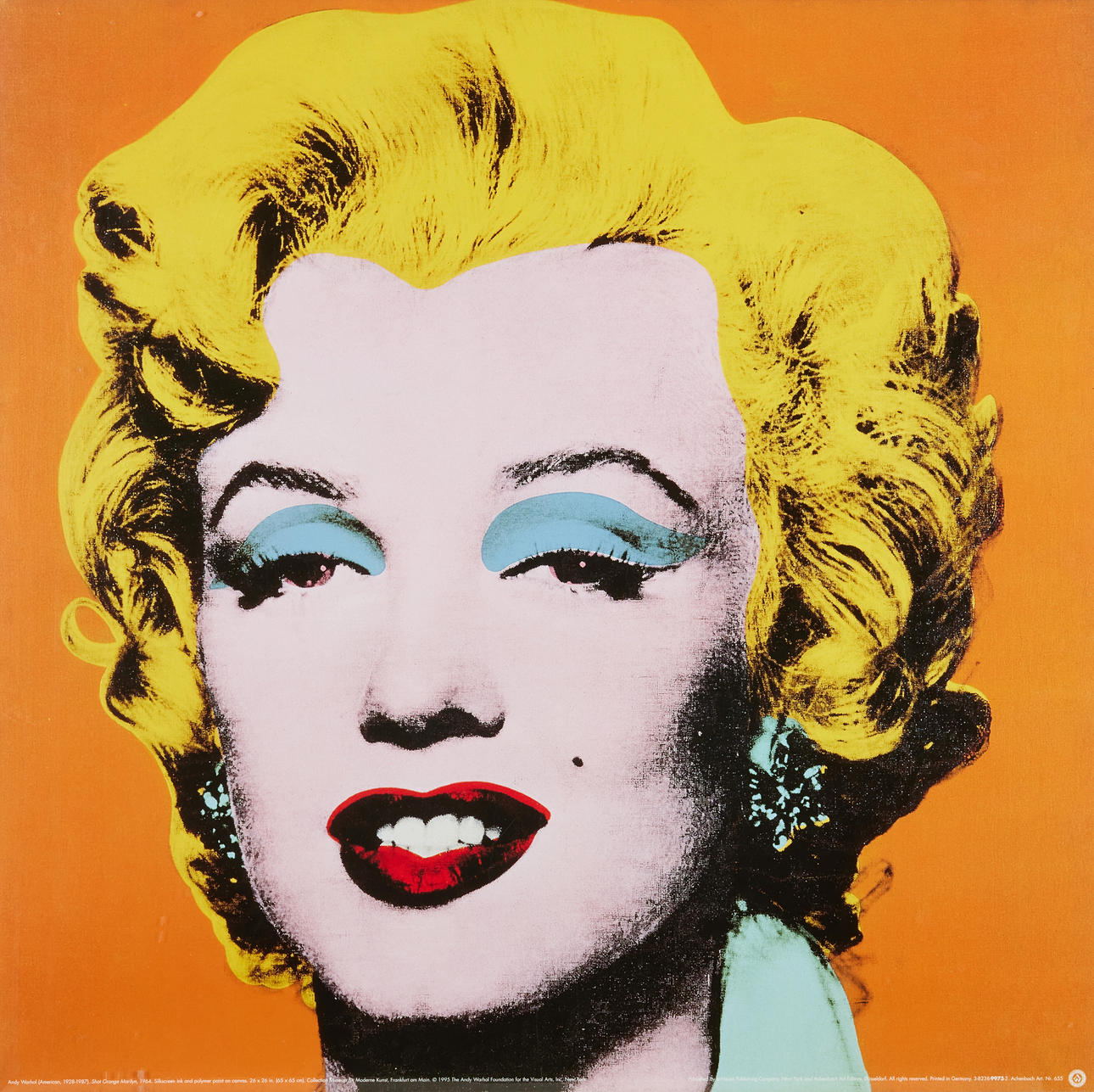 ANDY WARHOL. EFTER. Marilyn, orange, offset, The Andy Warhol Foundation for the Visual Arts, Inc,1995.