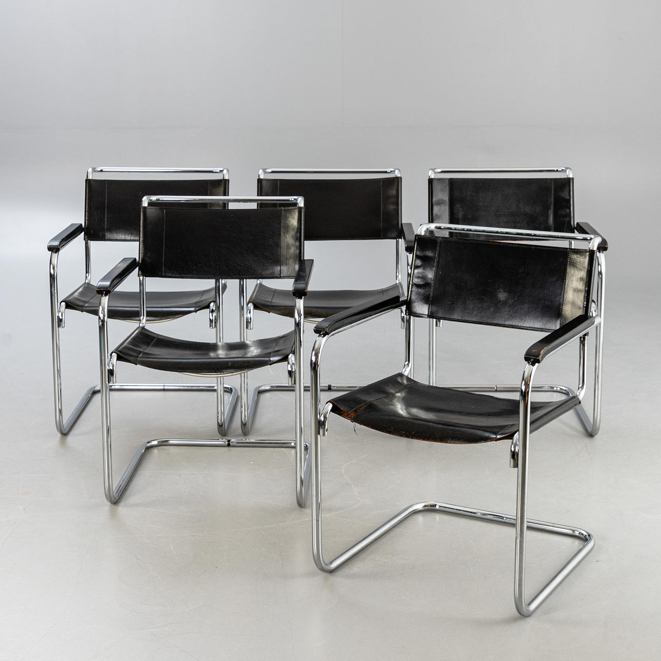 MART STAM. Thonet. 5 Freischwinger 'S34'.