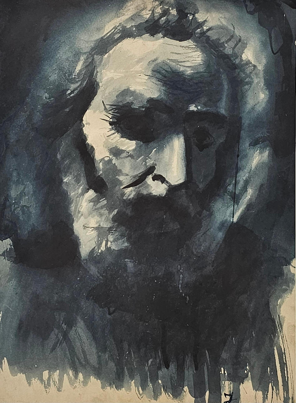 TRUCO. ANSIGT. VANDFARVE PÅ PAPIR.