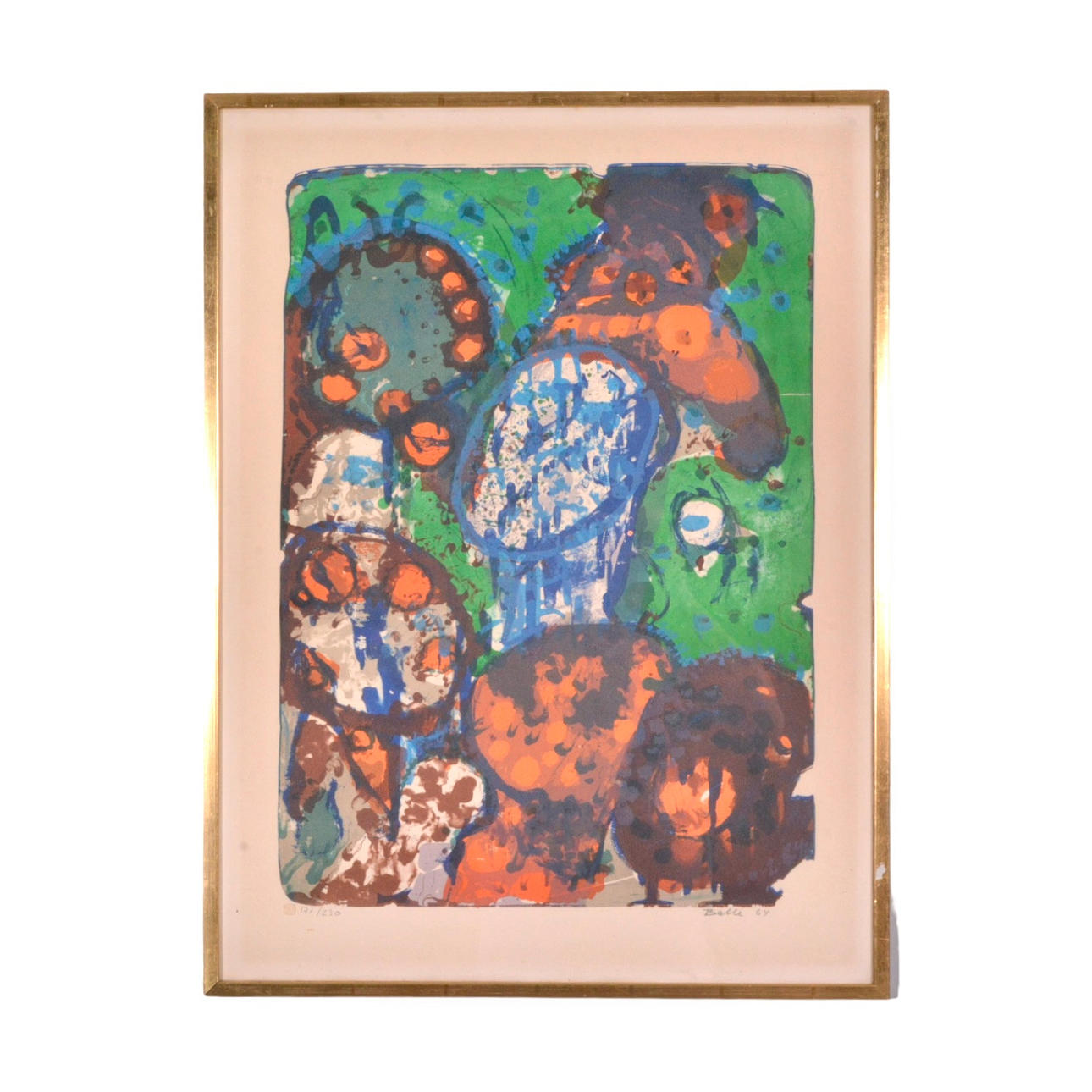 MOGENS BALLE. Farve litografi.